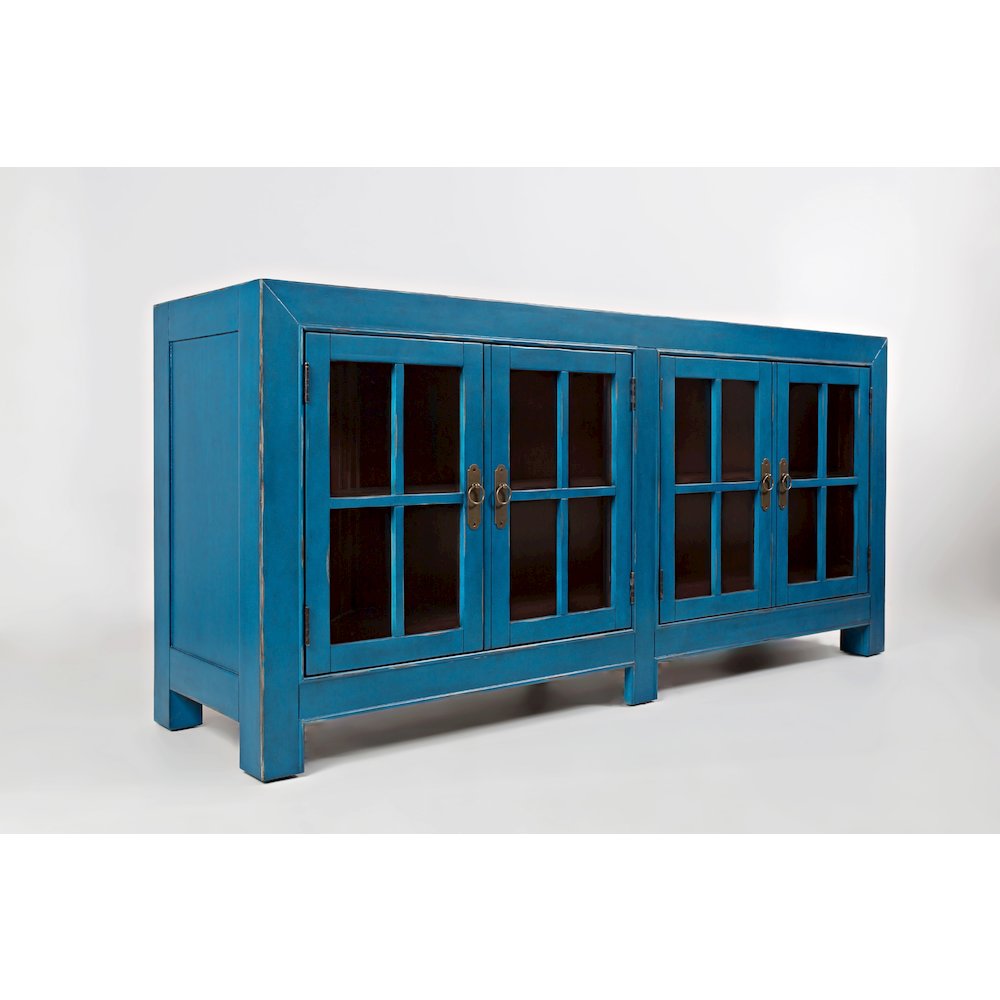 Aquitaine 70" Transitional Style Four Door Sideboard Cabinet. Picture 2
