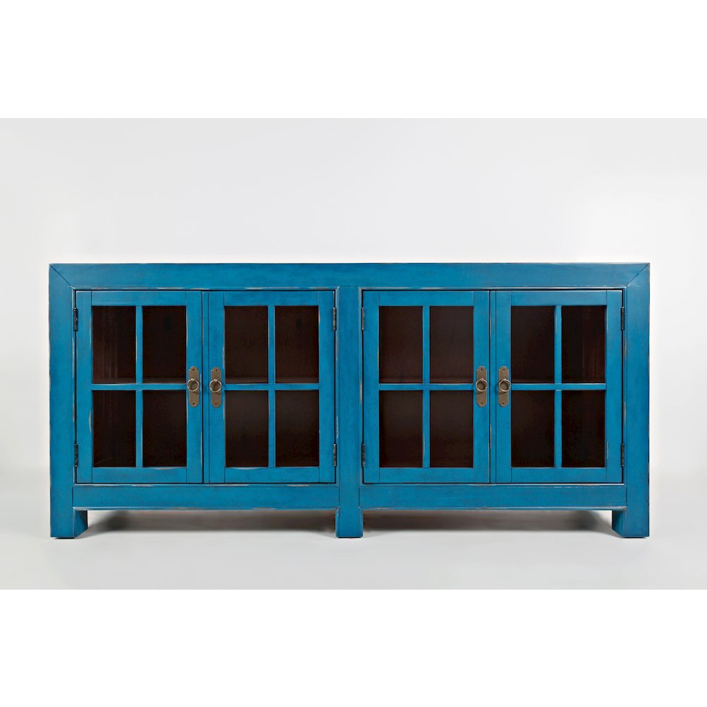 Aquitaine 70" Transitional Style Four Door Sideboard Cabinet. Picture 1
