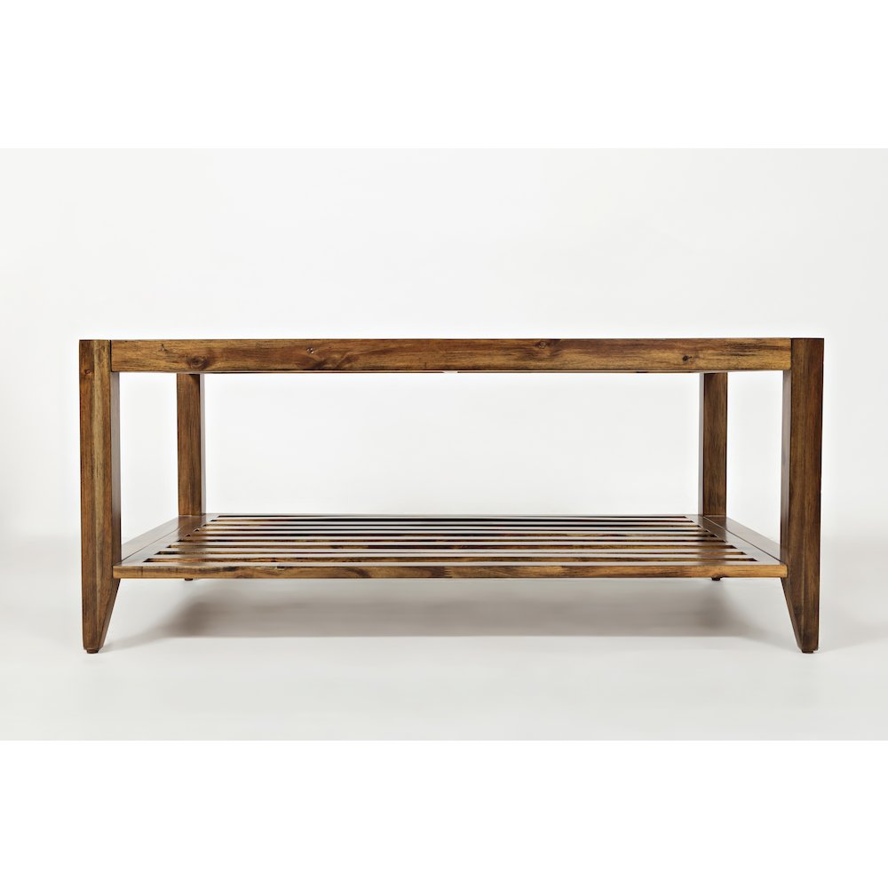Beacon Street 45" Modern Essential Solid Wood Coffee Table. Picture 5