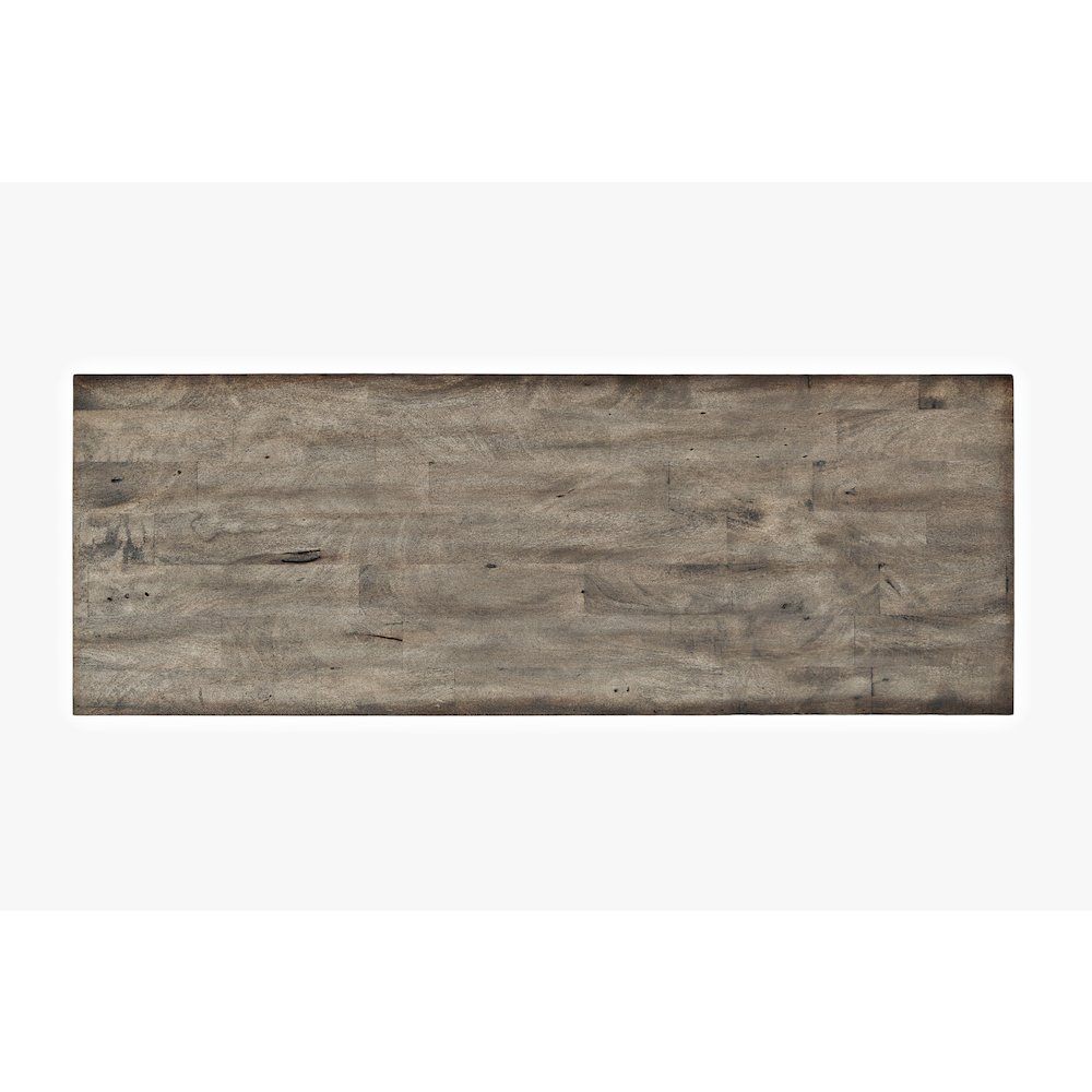 Mulholland Drive 56" Modern Distressed Solid Wood Coffee Table. Picture 6