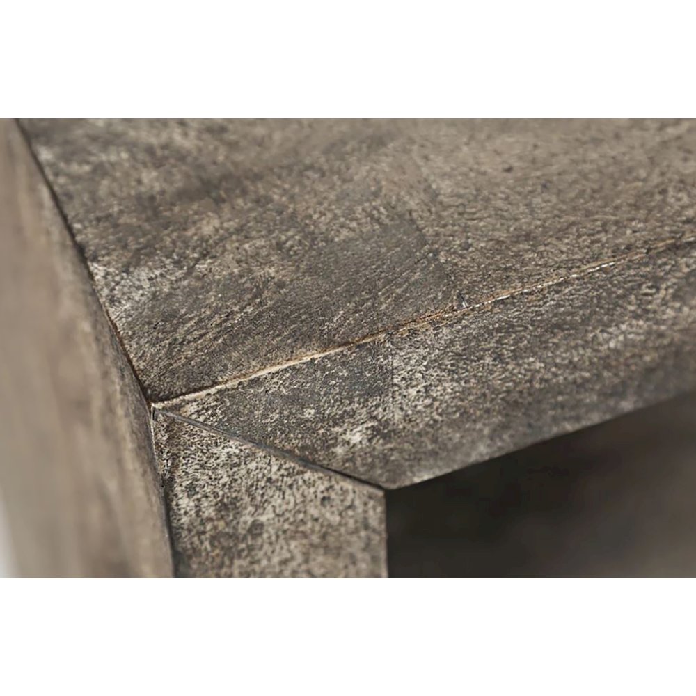 Mulholland Drive Modern Distressed Solid Wood 47" Sofa Table. Picture 5
