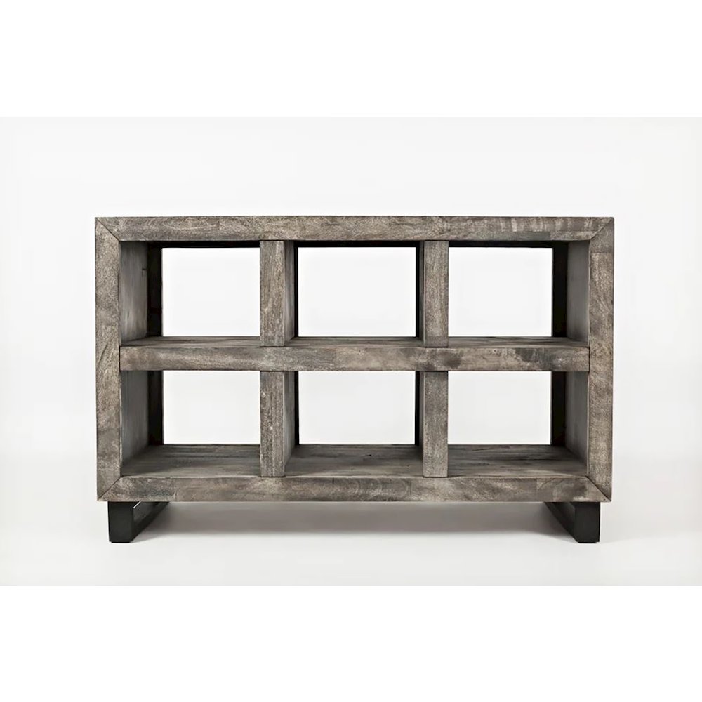 Mulholland Drive Modern Distressed Solid Wood 47" Sofa Table. Picture 1