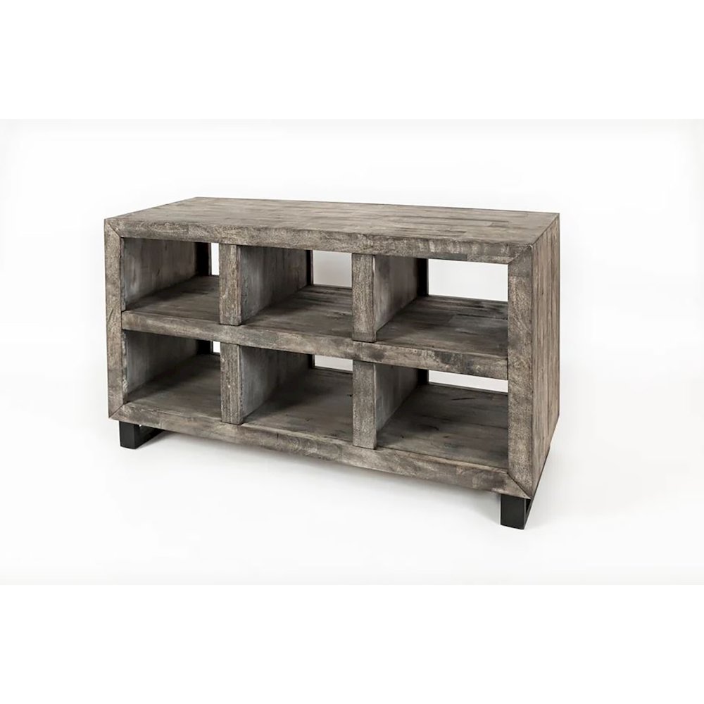 Mulholland Drive Modern Distressed Solid Wood 47" Sofa Table. Picture 3