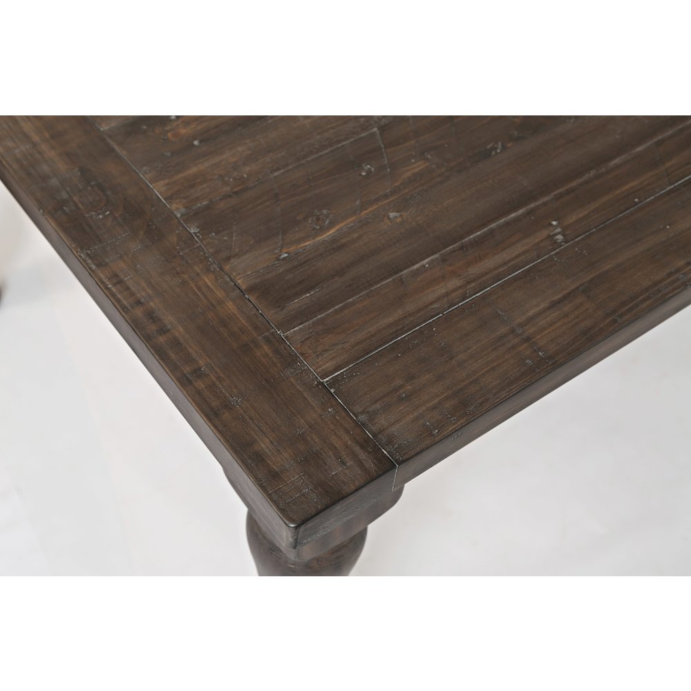 Madison County Rustic Reclaimed Pine Farmhouse Rectangle Extension Dining Table. Picture 3