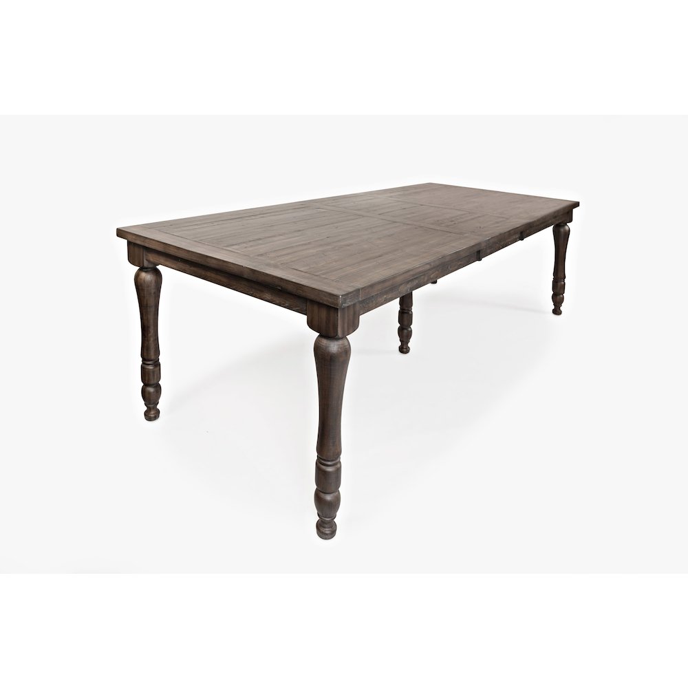 Madison County Rustic Reclaimed Pine Farmhouse Rectangle Extension Dining Table. Picture 2