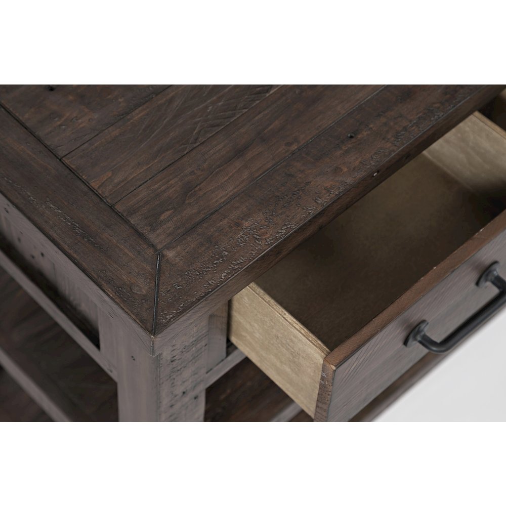 Madison County Rustic Reclaimed Pine Farmhouse Harris 50" Sofa Console Table. Picture 4