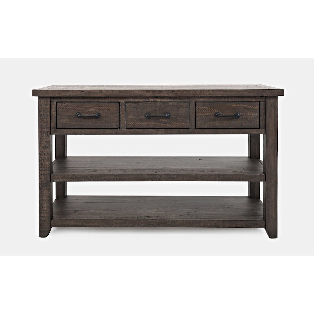 Madison County Rustic Reclaimed Pine Farmhouse Harris 50" Sofa Console Table. Picture 2
