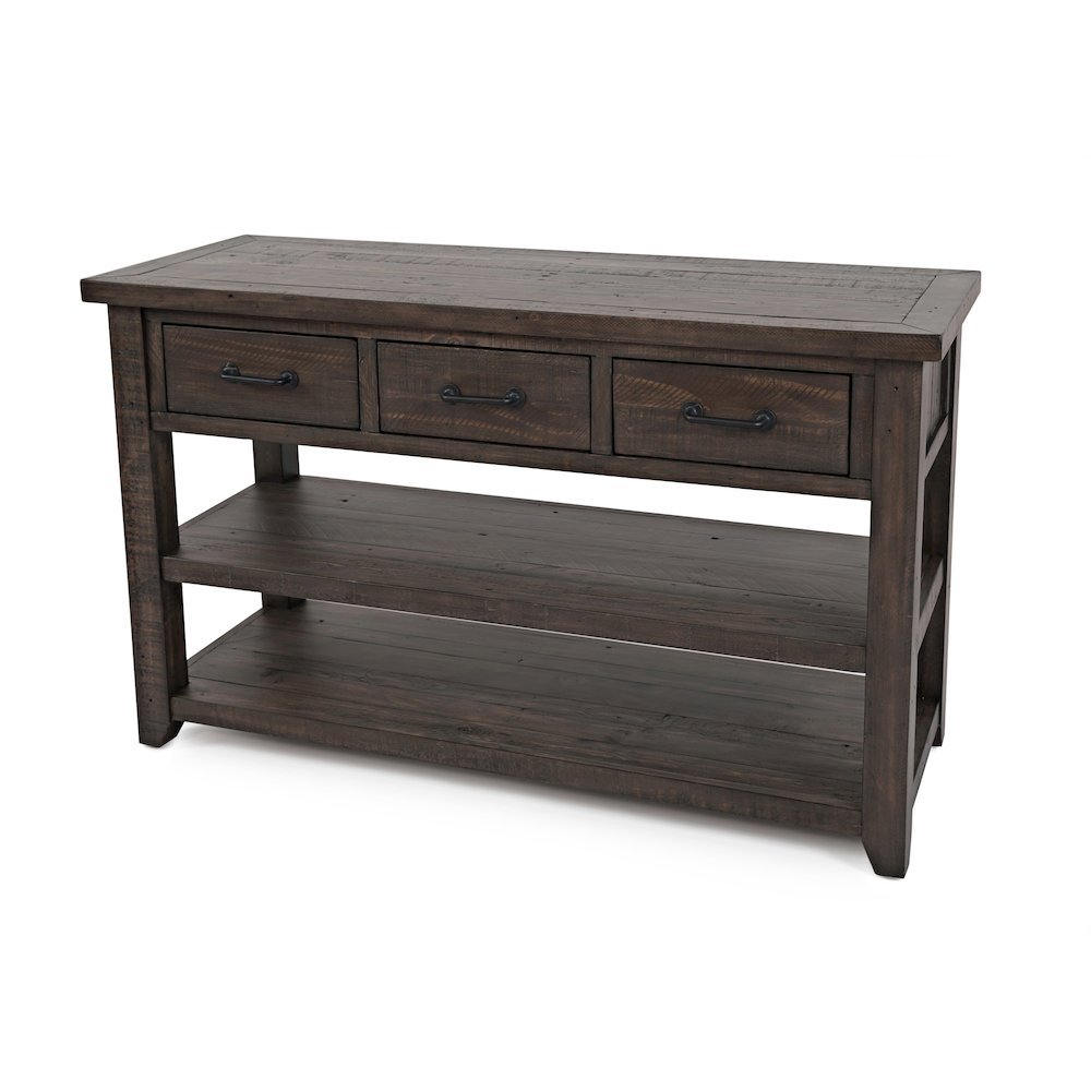Madison County Rustic Reclaimed Pine Farmhouse Harris 50" Sofa Console Table. Picture 3