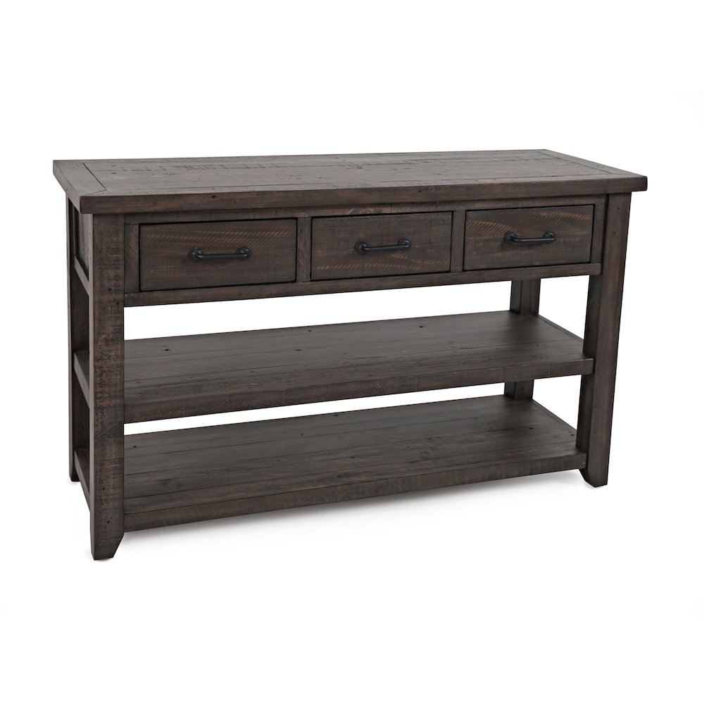 Madison County Rustic Reclaimed Pine Farmhouse Harris 50" Sofa Console Table. Picture 1