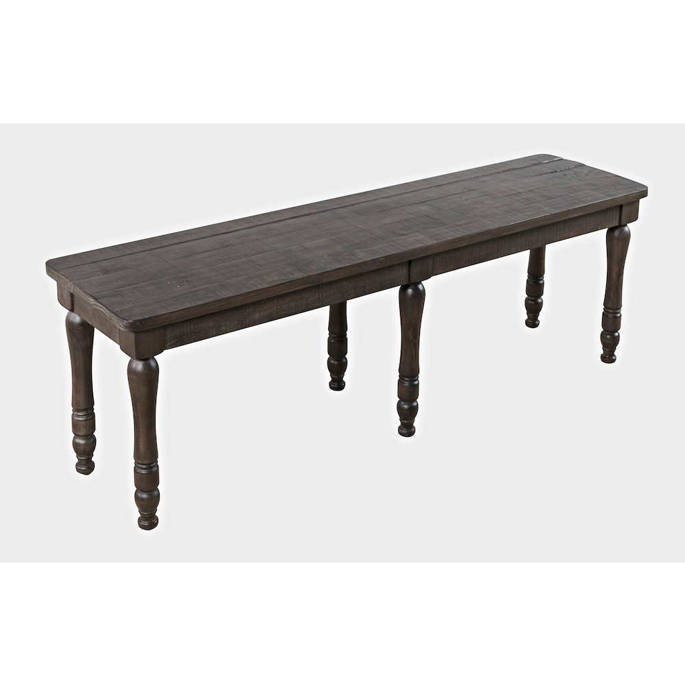 Madison County Rustic Reclaimed Solid Wood Farmhouse 54" Dining Bench. Picture 3