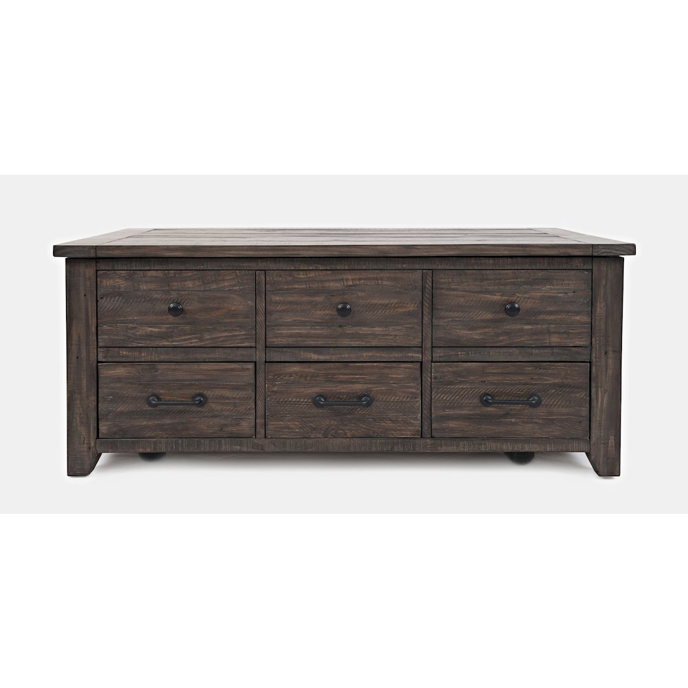 Rustic Reclaimed Solid Wood 48" Farmhouse Harris Lift-Top Coffee Table. Picture 1