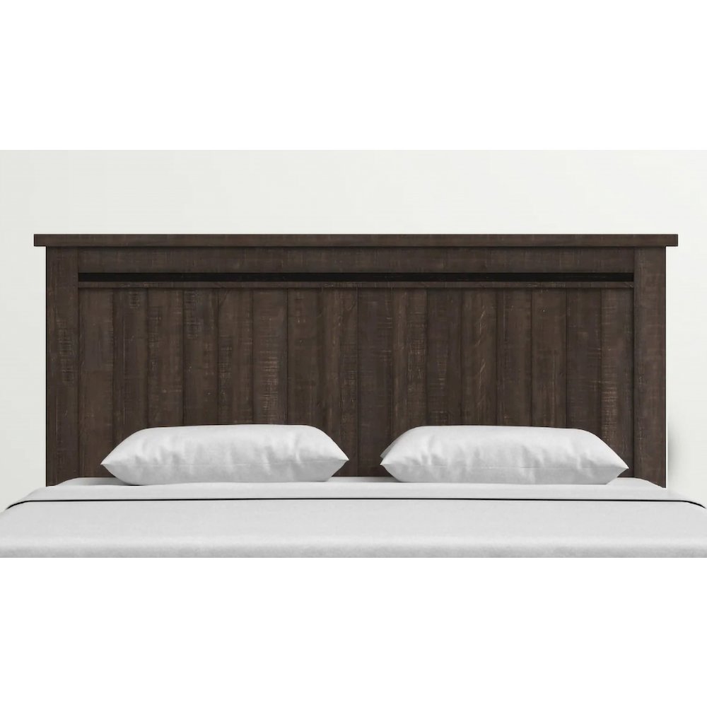 Madison County Rustic Reclaimed Pine Farmhouse Queen Panel Headboard. Picture 1