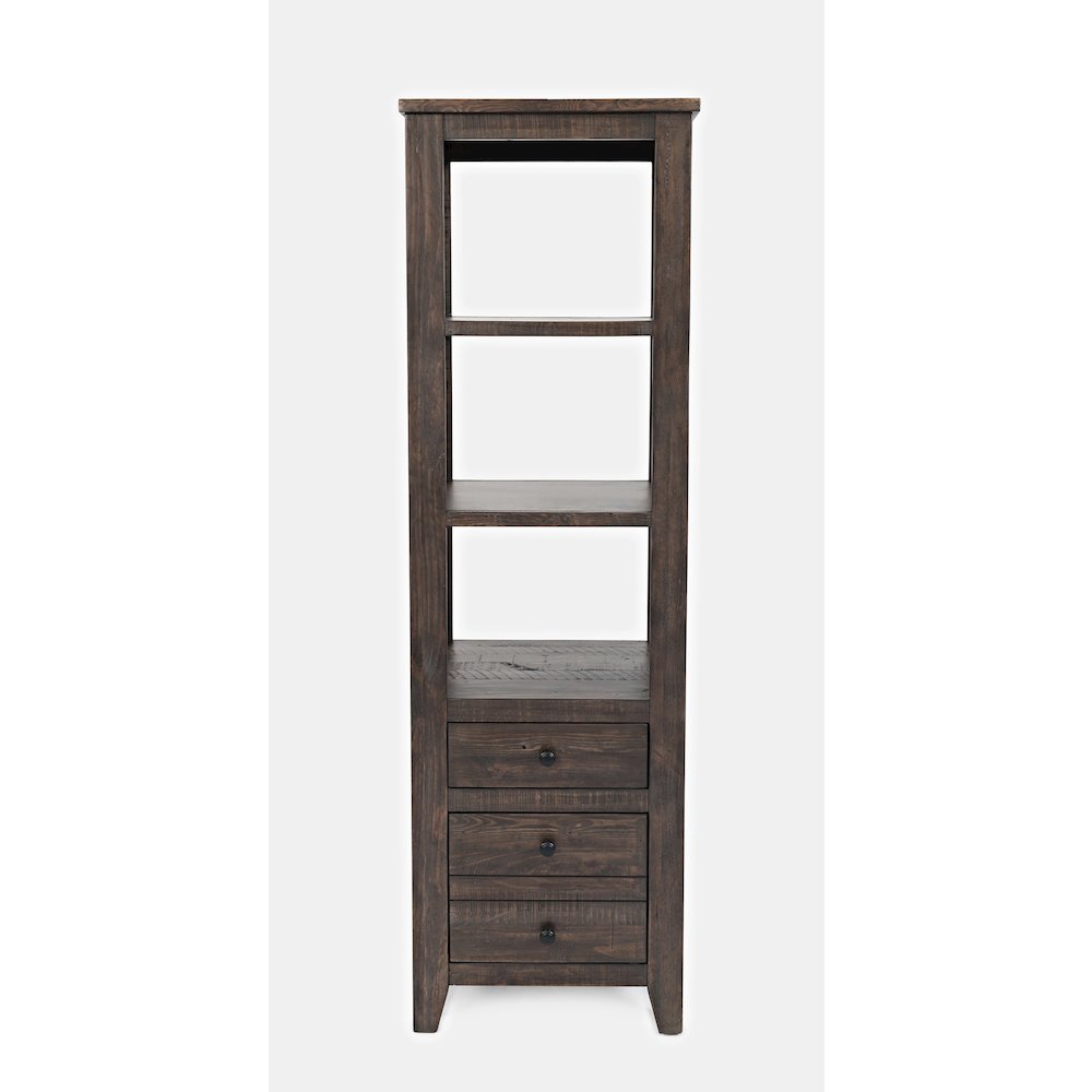 Madison County Rustic Reclaimed Solid Wood Farmhouse 22" Pier Bookcase. Picture 1