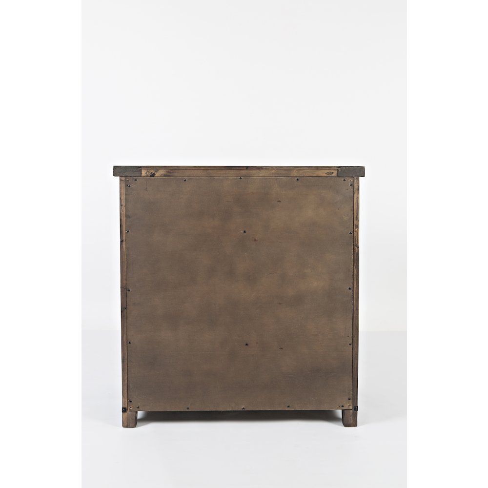 Rustic Reclaimed Solid Wood Farmhouse 32" Barn Door Accent Cabinet. Picture 8