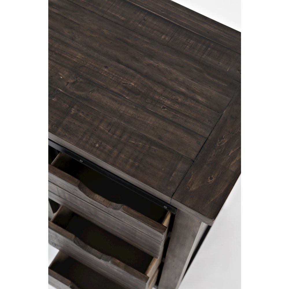 Rustic Reclaimed Solid Wood Farmhouse 32" Barn Door Accent Cabinet. Picture 5