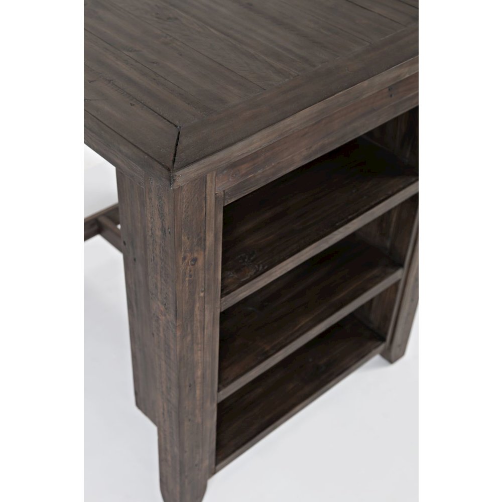 Rustic Reclaimed Solid Wood Farmhouse 3 Piece Counter Height Dining Set. Picture 7