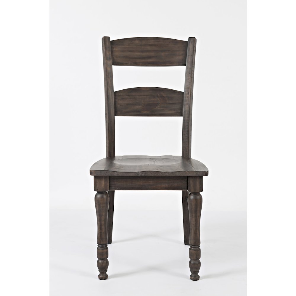 Rustic Reclaimed Pine Farmhouse Ladderback Dining Chair (Set of 2). Picture 2