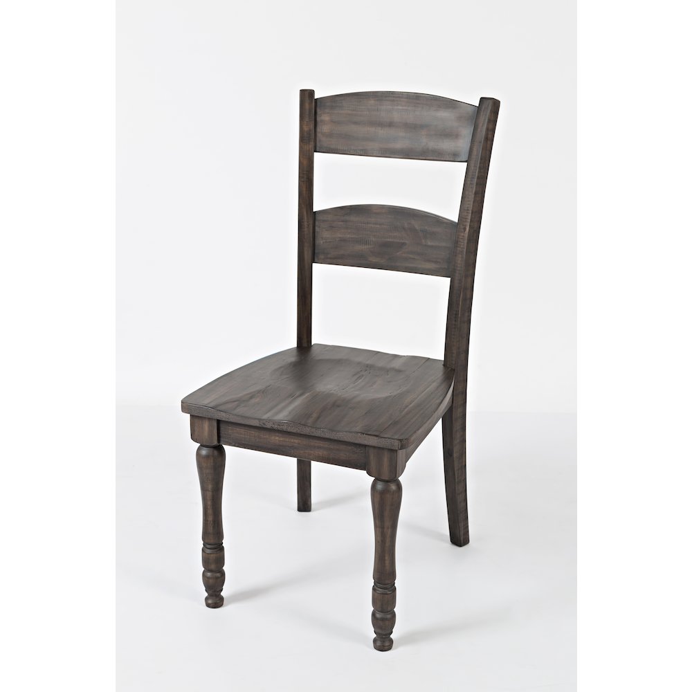 Rustic Reclaimed Pine Farmhouse Ladderback Dining Chair (Set of 2). Picture 4