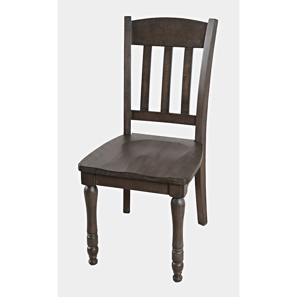 Madison County Rustic Reclaimed Pine Farmhouse Slatback Dining Chair (Set of 2). Picture 4