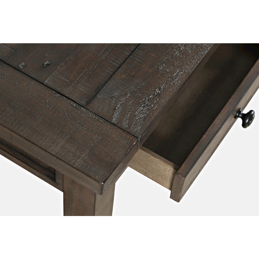 Madison County Rustic Reclaimed Solid Wood Farmhouse USB Charging Desk. Picture 5