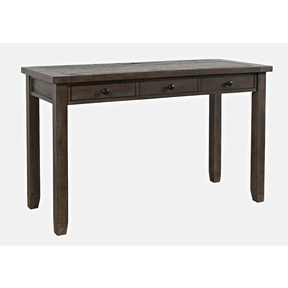 Madison County Rustic Reclaimed Solid Wood Farmhouse USB Charging Desk. Picture 3