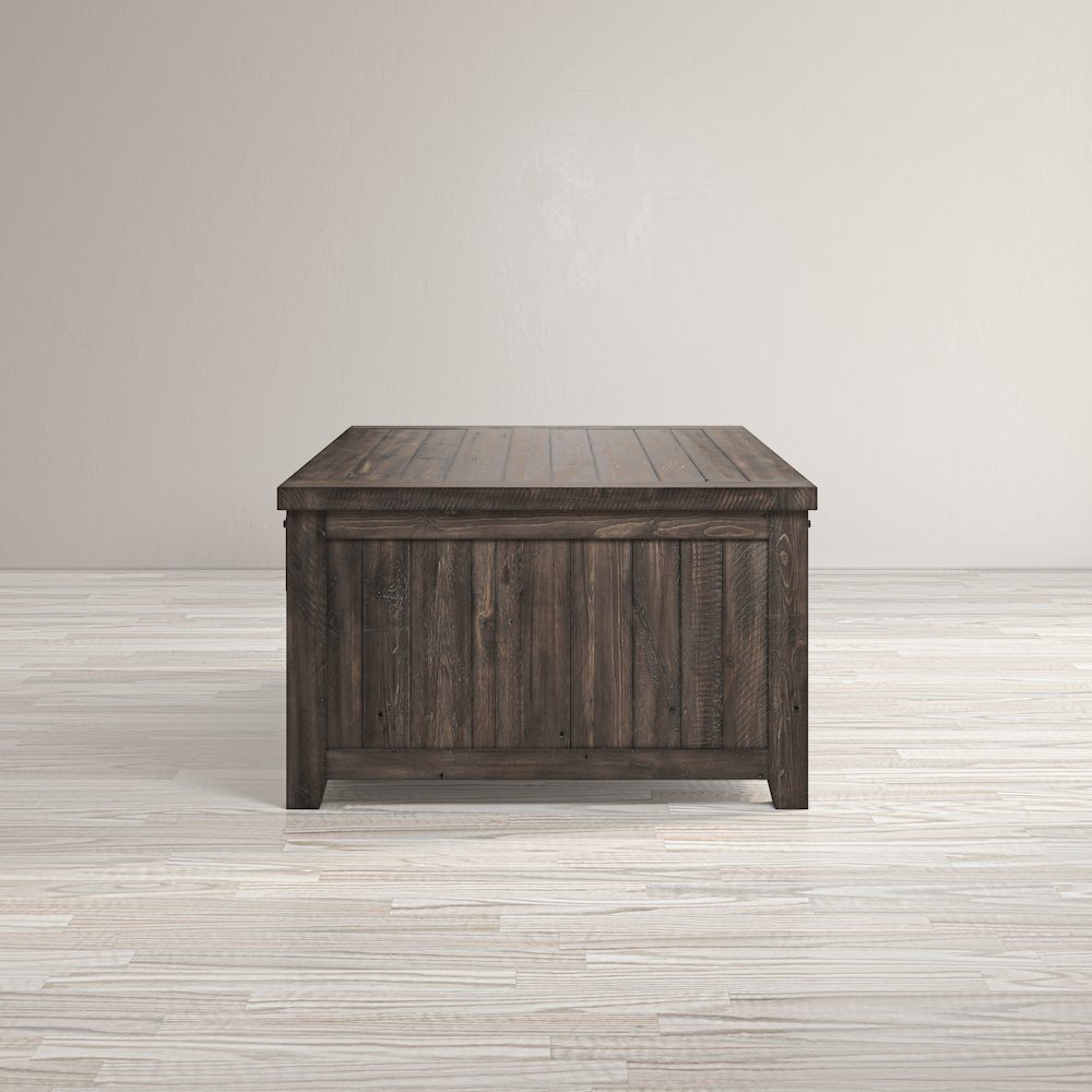 Madison County 50" Rustic Reclaimed Pine Farmhouse Barn Door Coffee Table. Picture 8