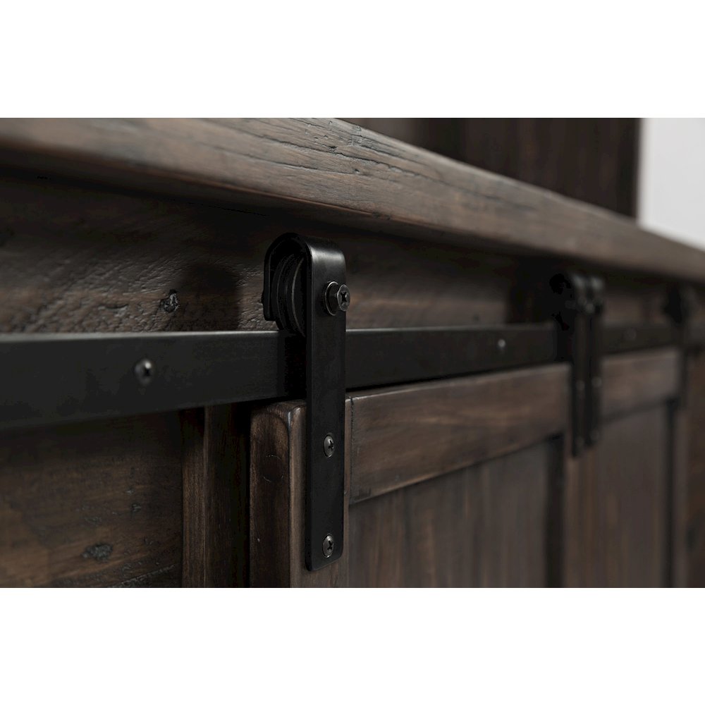 Madison County Rustic Reclaimed Pine Farmhouse Hutch Server. Picture 6