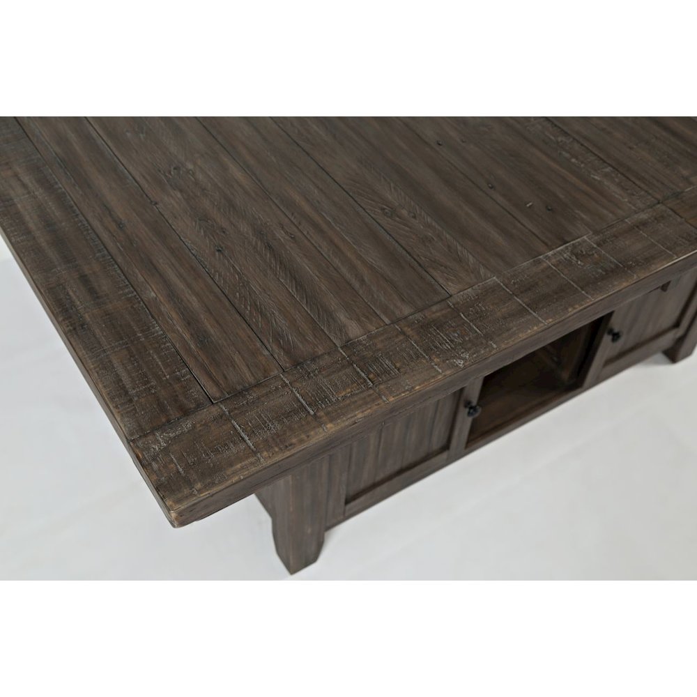 Madison County Reclaimed Pine 72" Farmhouse Storage Table Seven-Piece Dining Set. Picture 4