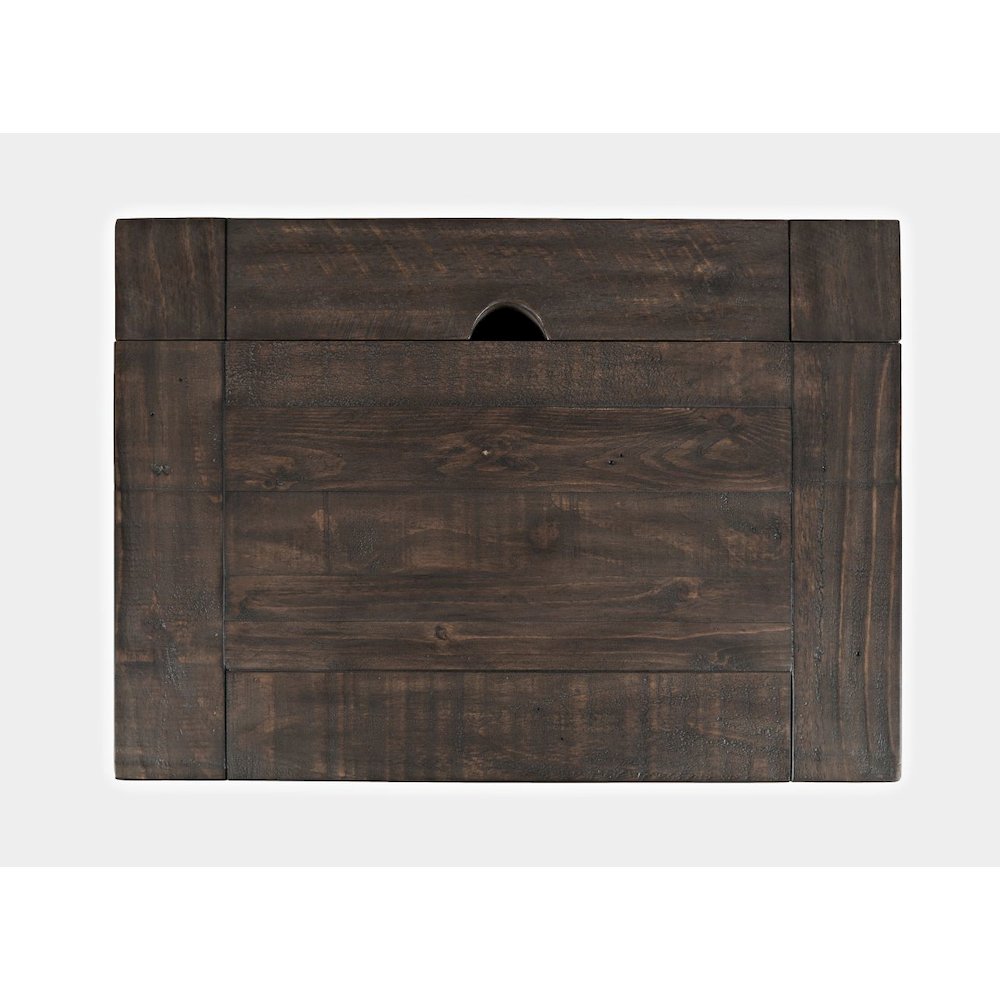 Madison County Rustic Reclaimed Solid Wood Farmhouse USB Charging Nightstand. Picture 7