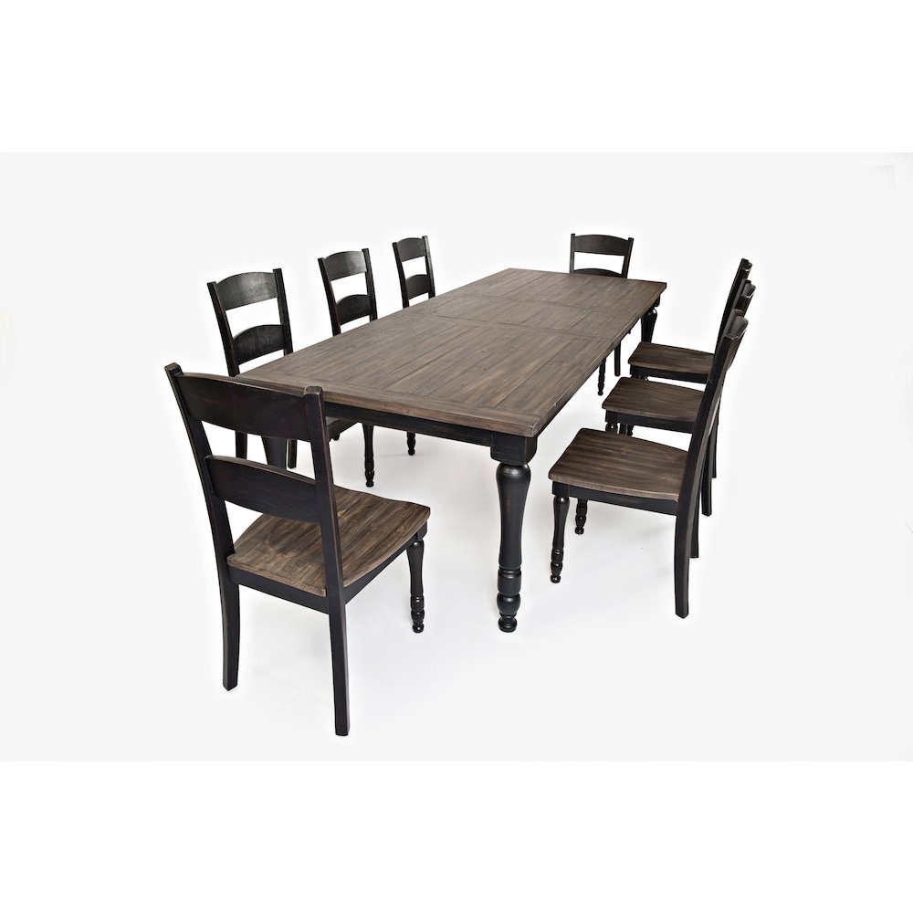 Madison County Reclaimed Pine 106" Farmhouse Nine-Piece Dining Set. Picture 1
