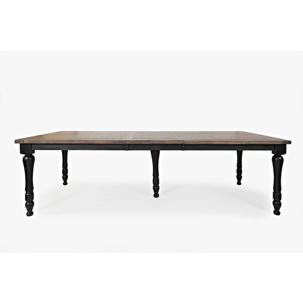 Madison County Rustic Reclaimed Pine Farmhouse Rectangle Extension Dining Table. Picture 1