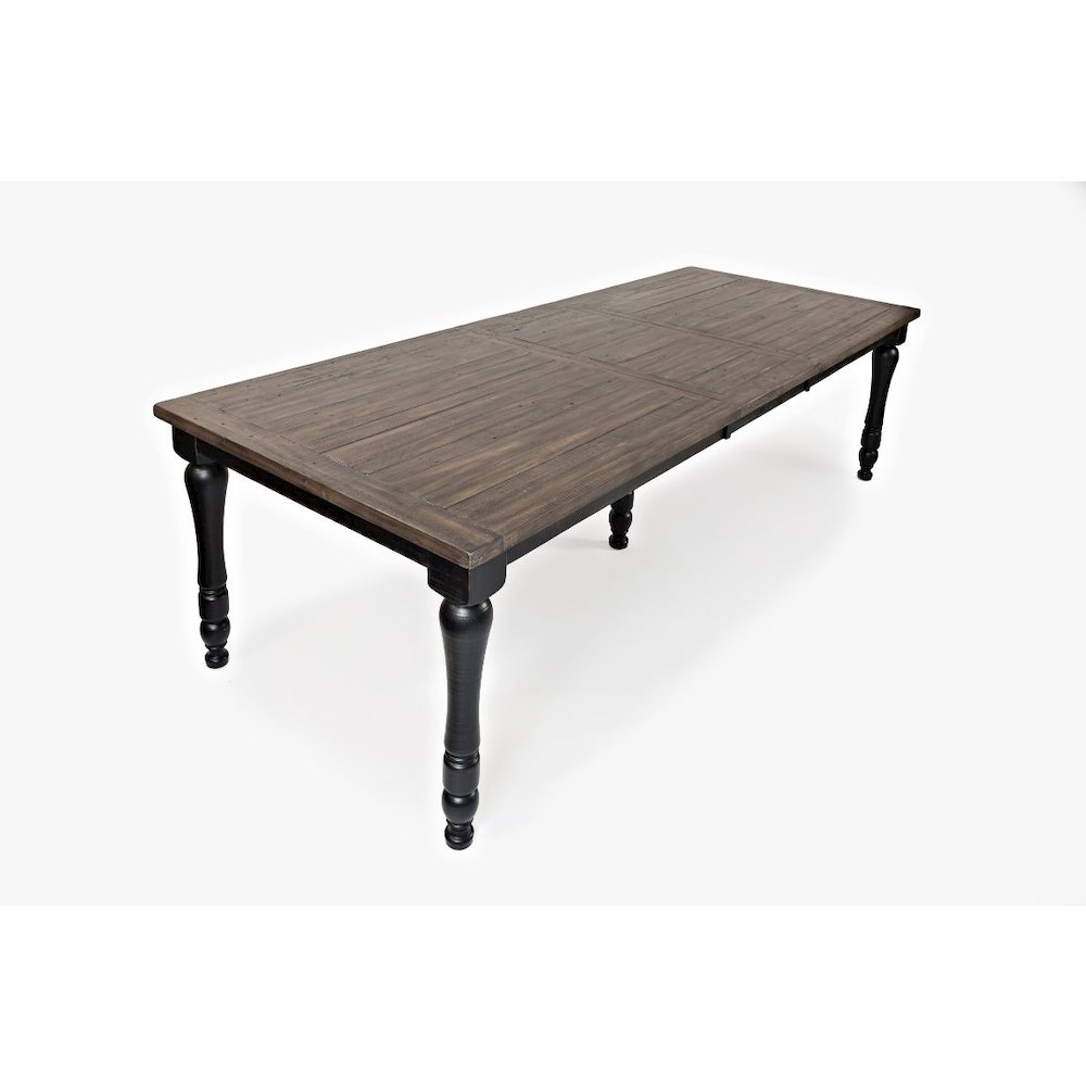 Madison County Reclaimed Pine 106" Farmhouse Nine-Piece Dining Set. Picture 4