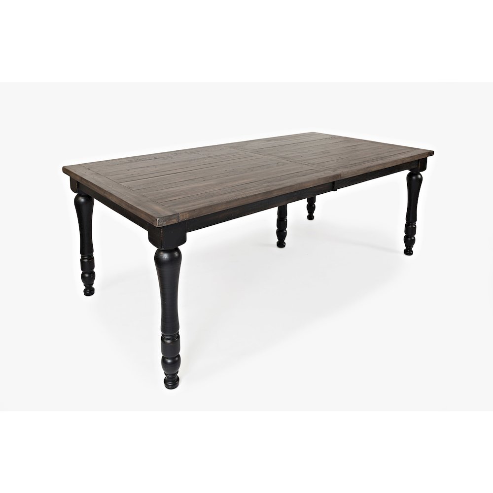 Madison County Rustic Reclaimed Pine Farmhouse Rectangle Extension Dining Table. Picture 3