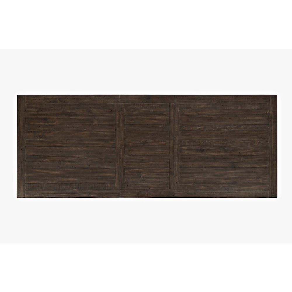 Madison County Rustic Reclaimed Pine Farmhouse Rectangle Extension Dining Table. Picture 5