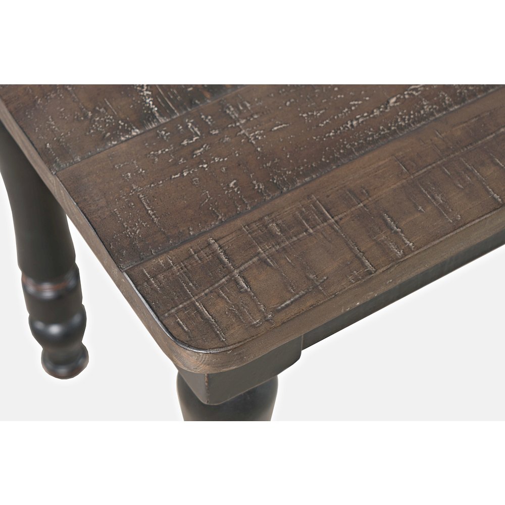 Madison County Rustic Reclaimed Solid Wood Farmhouse 54" Dining Bench. Picture 3