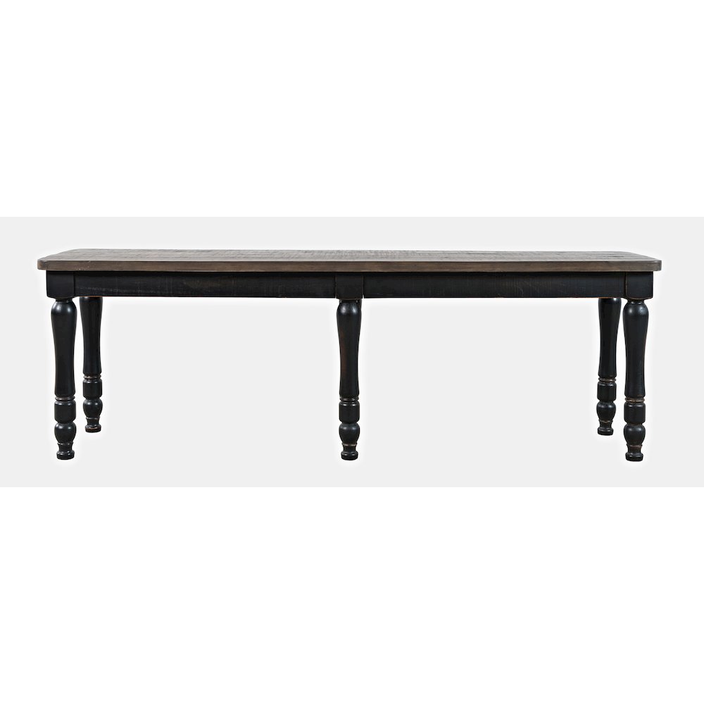 Madison County Rustic Reclaimed Solid Wood Farmhouse 54" Dining Bench. Picture 1