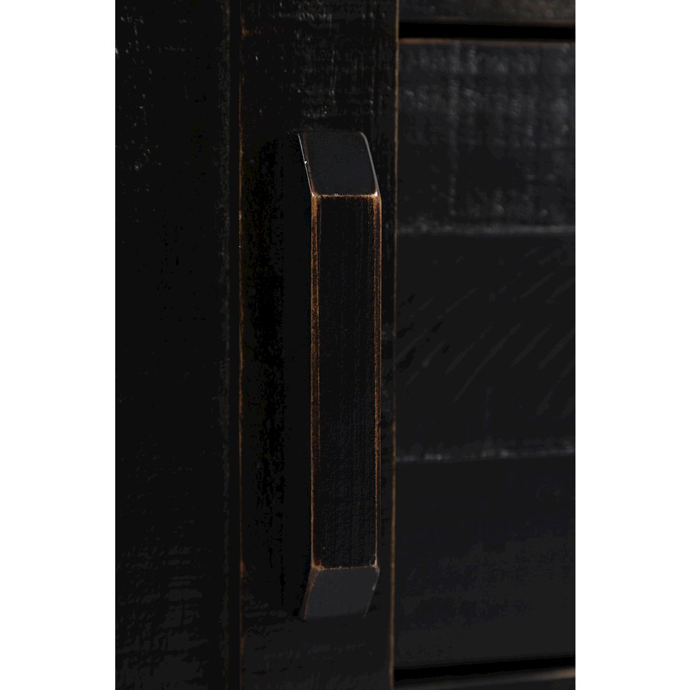 Rustic Reclaimed Solid Wood Farmhouse 32" Barn Door Accent Cabinet. Picture 9
