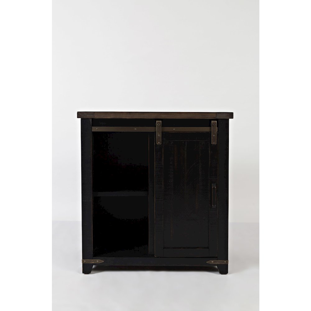 Rustic Reclaimed Solid Wood Farmhouse 32" Barn Door Accent Cabinet. Picture 10