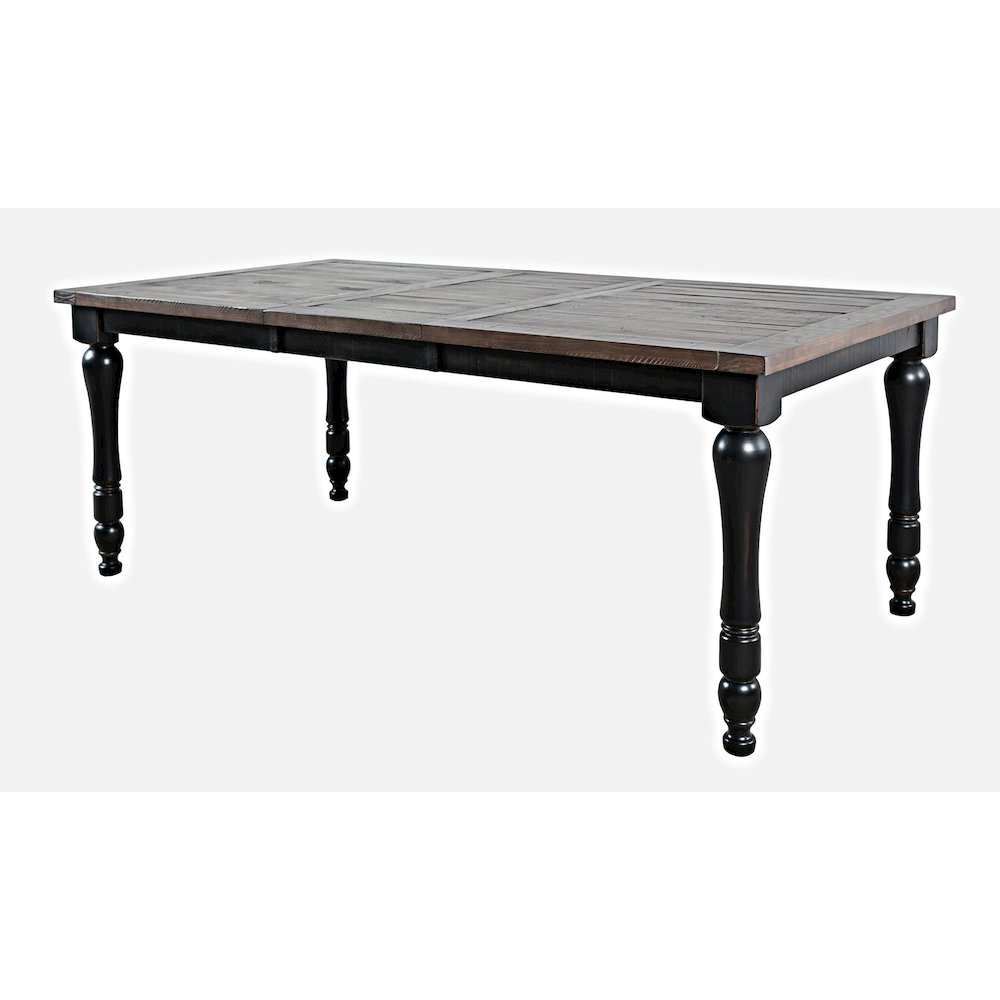 Madison County Rustic Reclaimed Solid Wood Farmhouse 78" Extension Dining Table. Picture 3