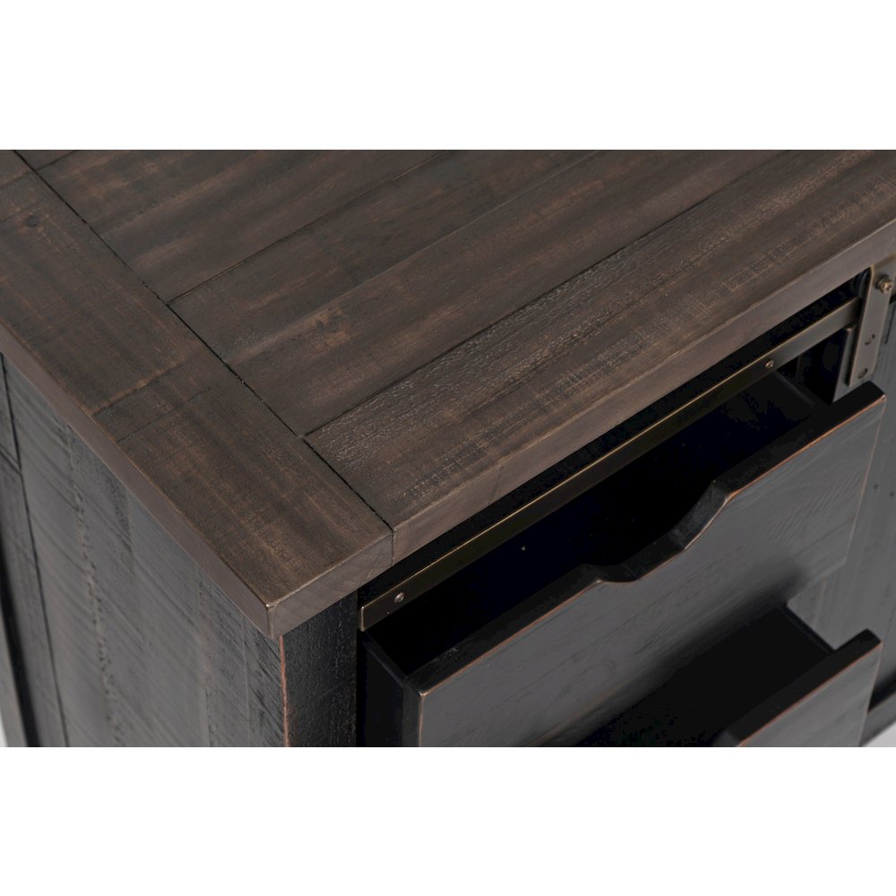 Madison County Rustic Reclaimed Pine Farmhouse Hutch Server. Picture 6