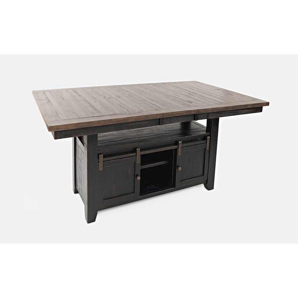 Rustic Reclaimed Solid Wood Farmhouse Adjustable Height 72" Dining Table. Picture 2