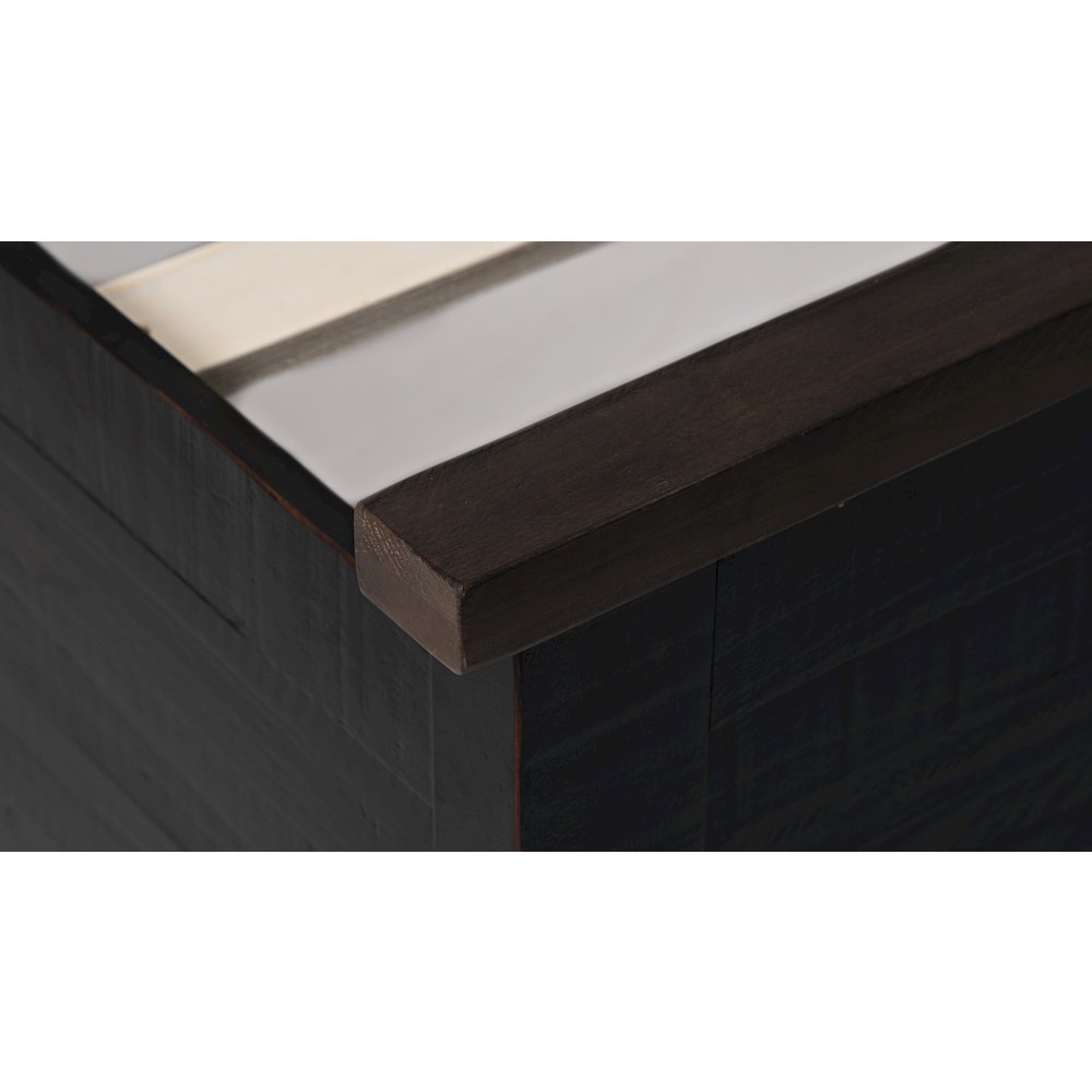 Madison County Rustic Reclaimed Pine Farmhouse King Panel Bed. Picture 3