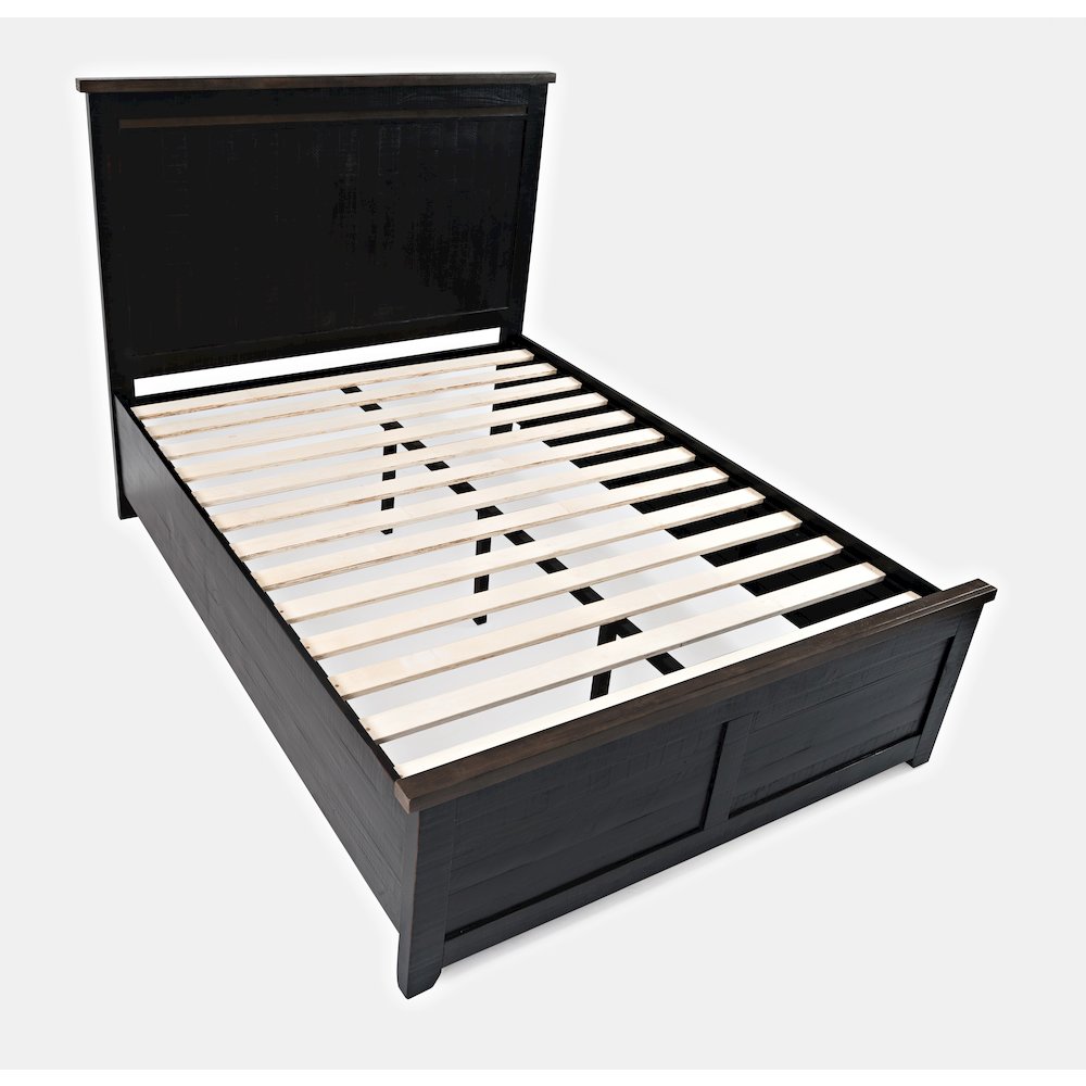 Madison County Rustic Reclaimed Pine Farmhouse King Panel Bed. Picture 2