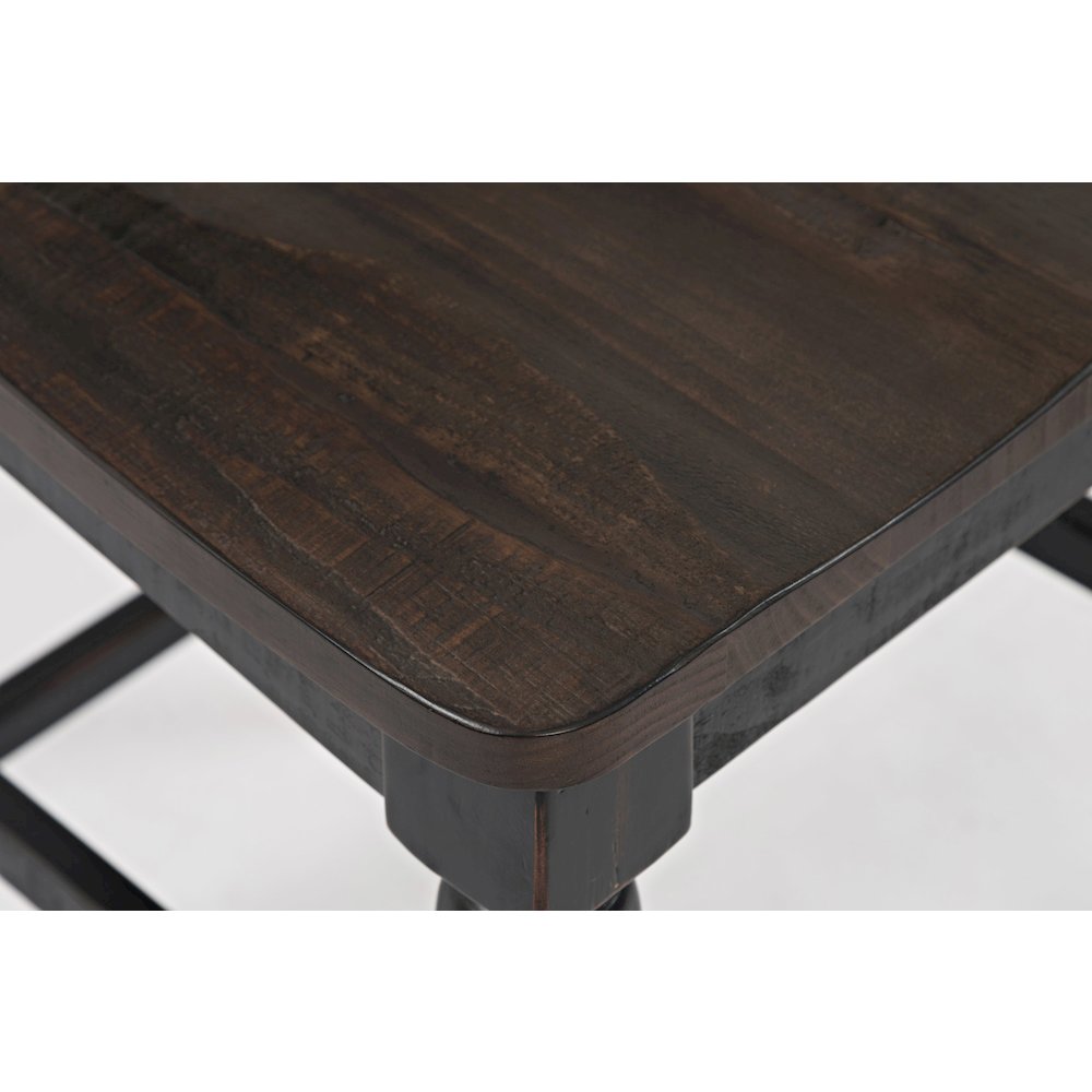 Rustic Reclaimed Pine Farmhouse Ladderback Counter Stool (Set of 2). Picture 4