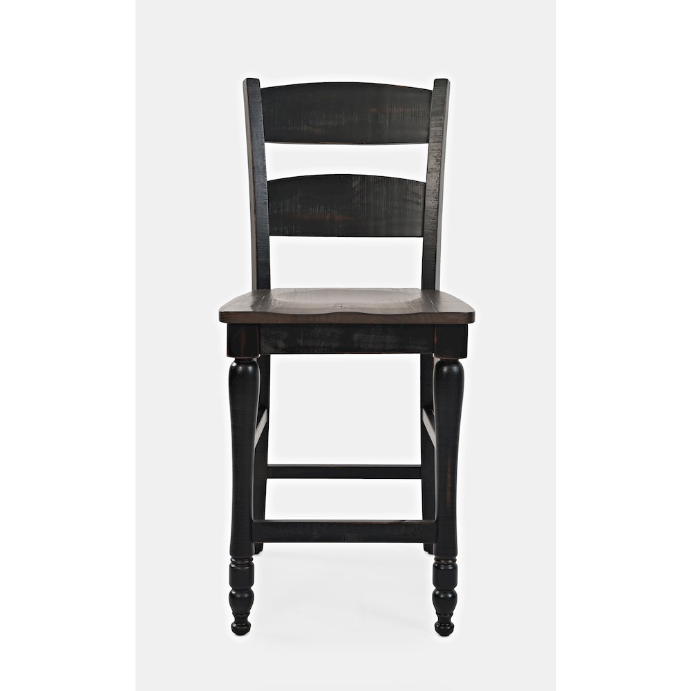 Reclaimed Pine 72" Farmhouse Counter Height Seven-Piece Dining Set. Picture 9