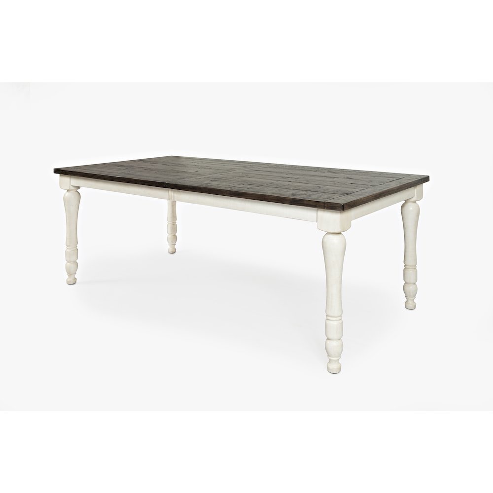 Madison County Rustic Reclaimed Pine Farmhouse Rectangle Extension Dining Table. Picture 2
