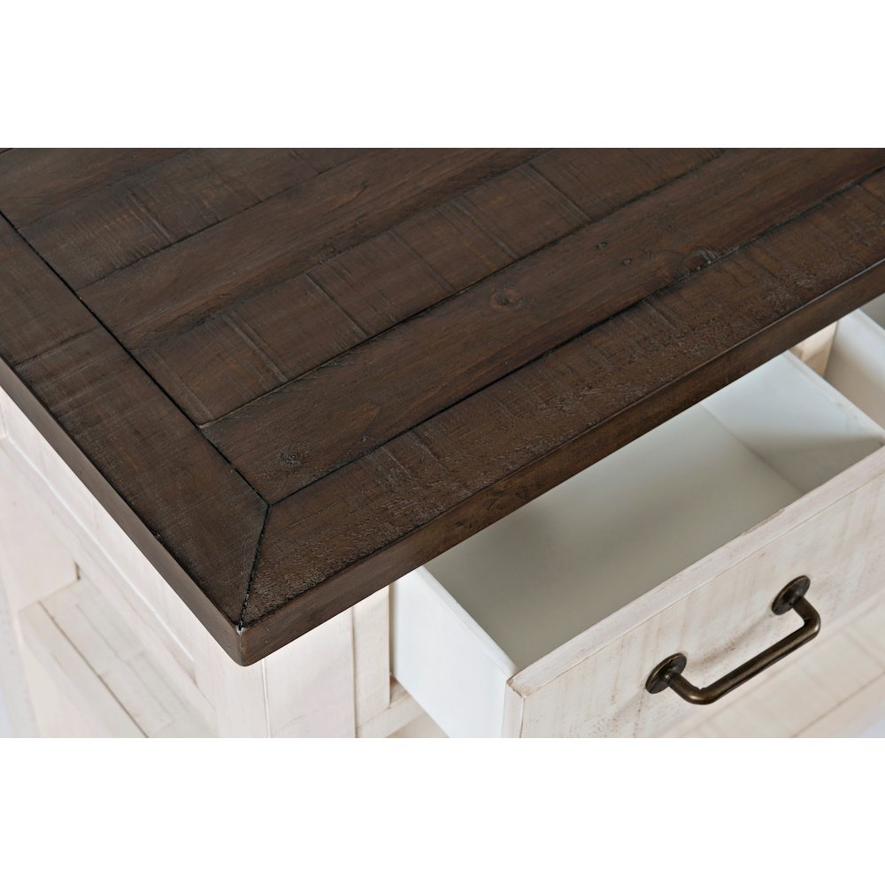 Madison County Rustic Reclaimed Pine Farmhouse Harris 50" Sofa Console Table. Picture 6