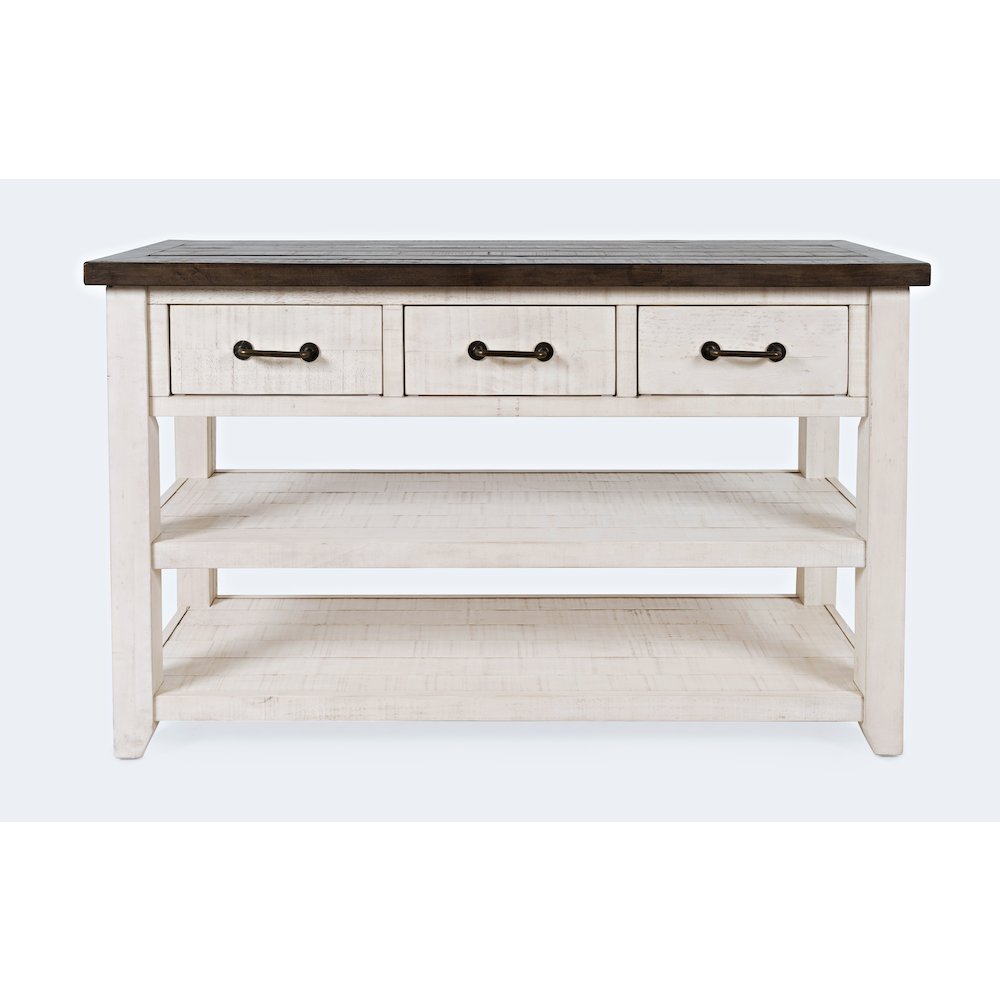 Madison County Rustic Reclaimed Pine Farmhouse Harris 50" Sofa Console Table. Picture 1