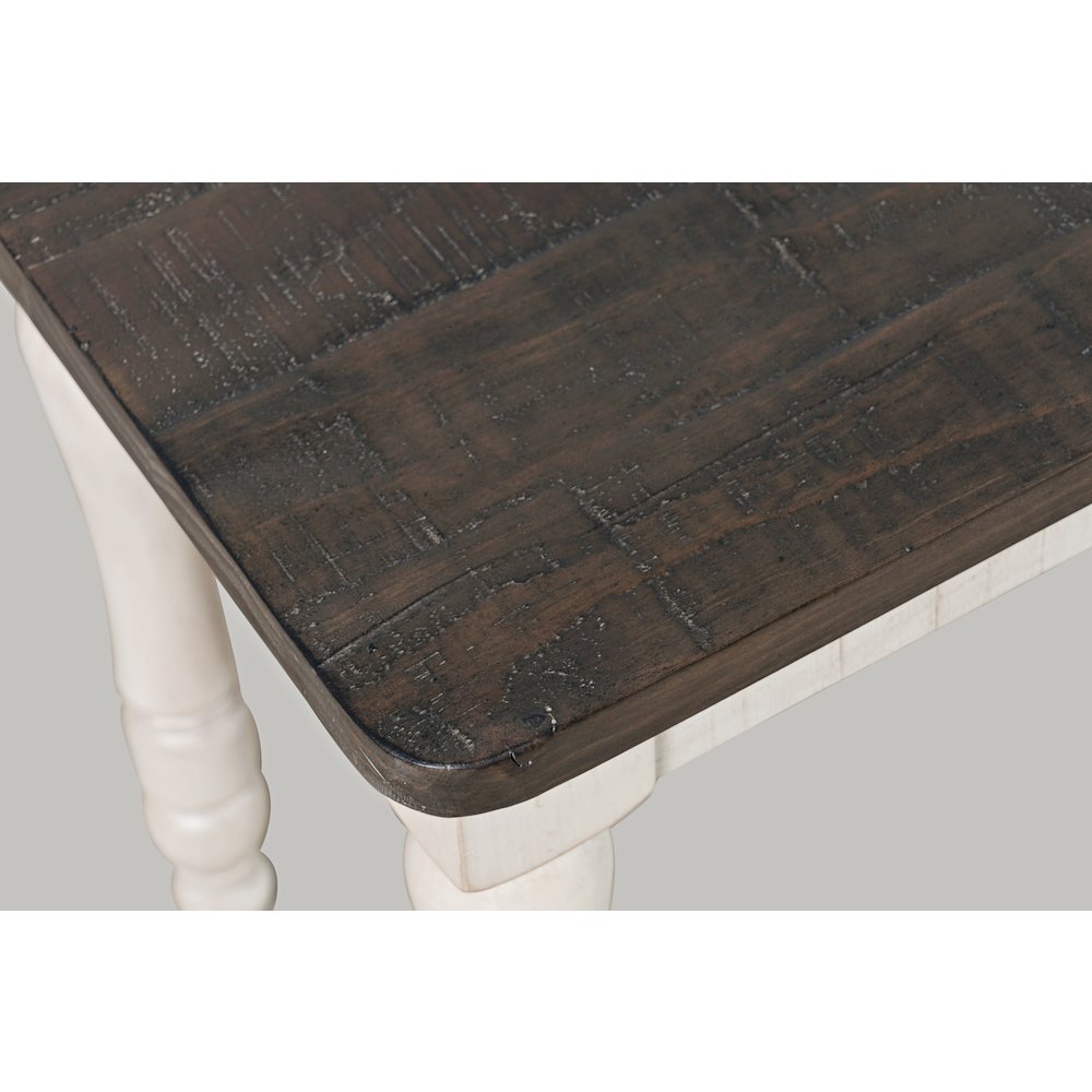 Madison County Rustic Reclaimed Solid Wood Farmhouse 54" Dining Bench. Picture 4