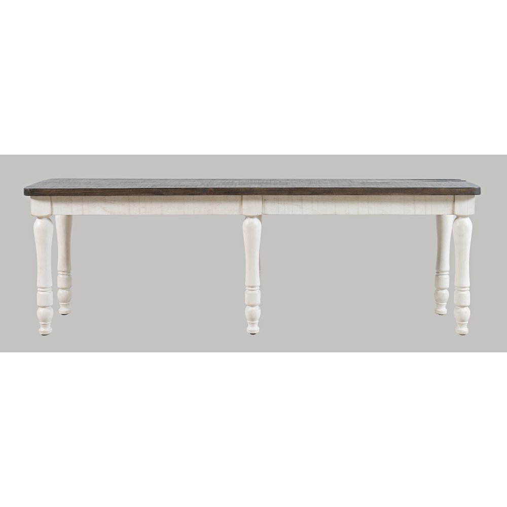 Madison County Rustic Reclaimed Solid Wood Farmhouse 54" Dining Bench. Picture 1